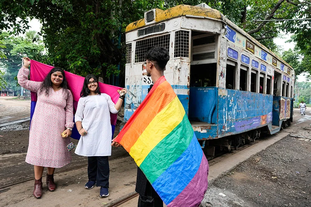 | Photo: AP/Bikas Das : Pride walk in Kolkata